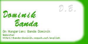 dominik banda business card